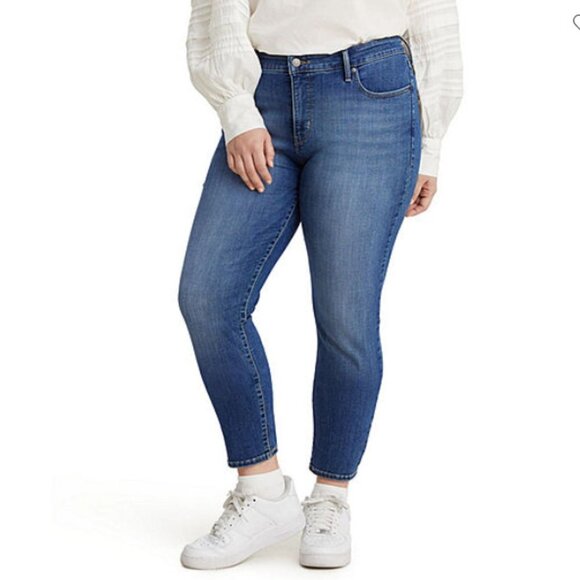 NEW Levi’s 311 Shaping Skinny Medium Wash Stretch Blue Jeans Sz. 24W - Picture 1 of 4